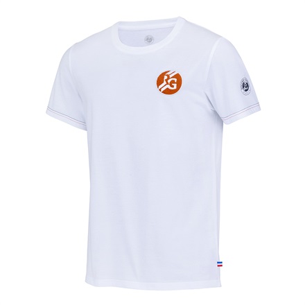 【全仏オープンテニス2024】RGワンポイント ロゴTシャツ　フランス製（ホワイト）