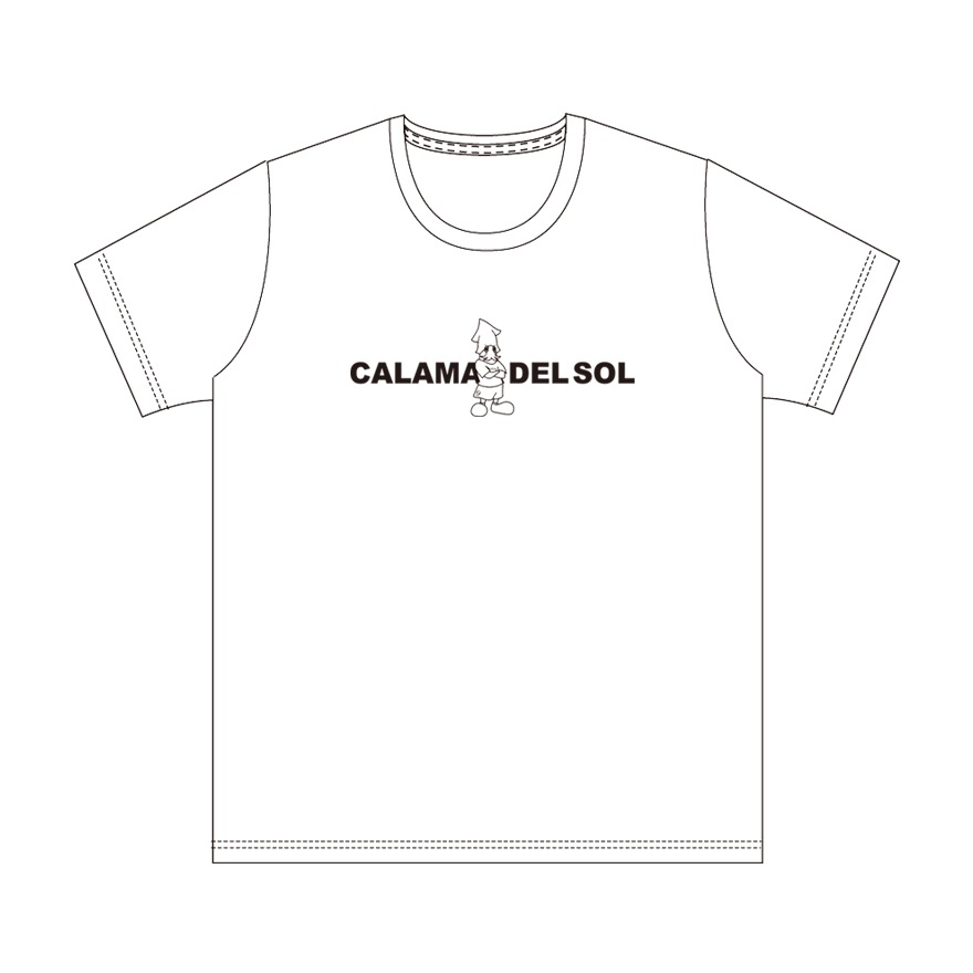 【WOWOWサッカー】Calamar del Sol TシャツC　ホワイト（キッズ）(120cm)