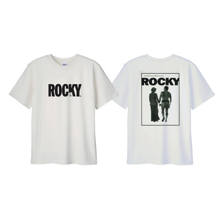 【映画】Rocky　TシャツA “ ロッキー”（WHITE）(L)