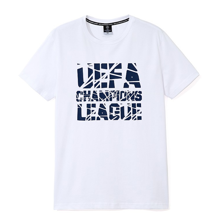 【サッカー／UEFAチャンピオンズリーグ】オフィシャル　Tシャツ　ホワイト*(XL)