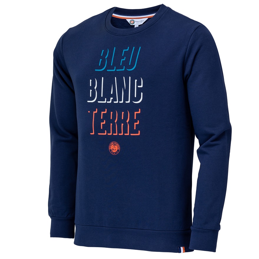 【全仏オープンテニス2021】スウェットシャツ　ブルーブランテッレ（MARINE）(XL)