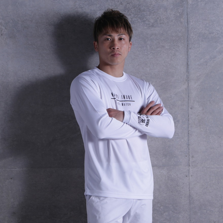 【NAOYA INOUE × ExciteMatch30th】オリジナルドライ長袖Tシャツ (ホワイト)