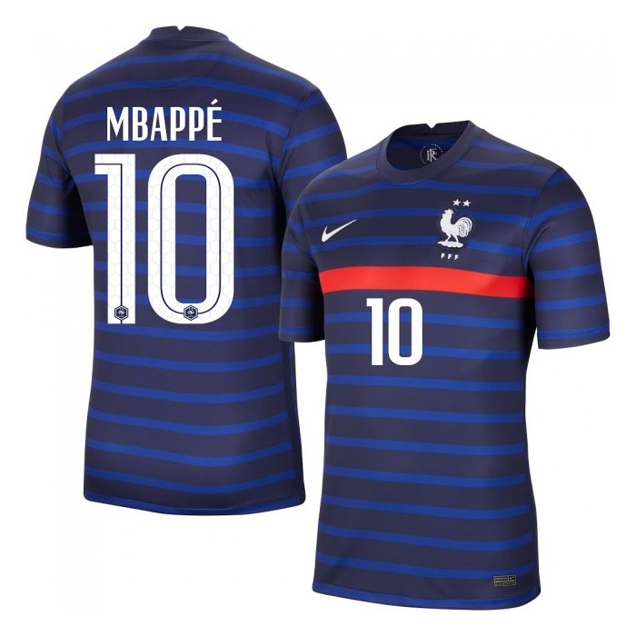 【サッカー／UEFA EURO2020】フランス代表　ホーム　レプリカユニフォーム　エンバペ#10*(S)
