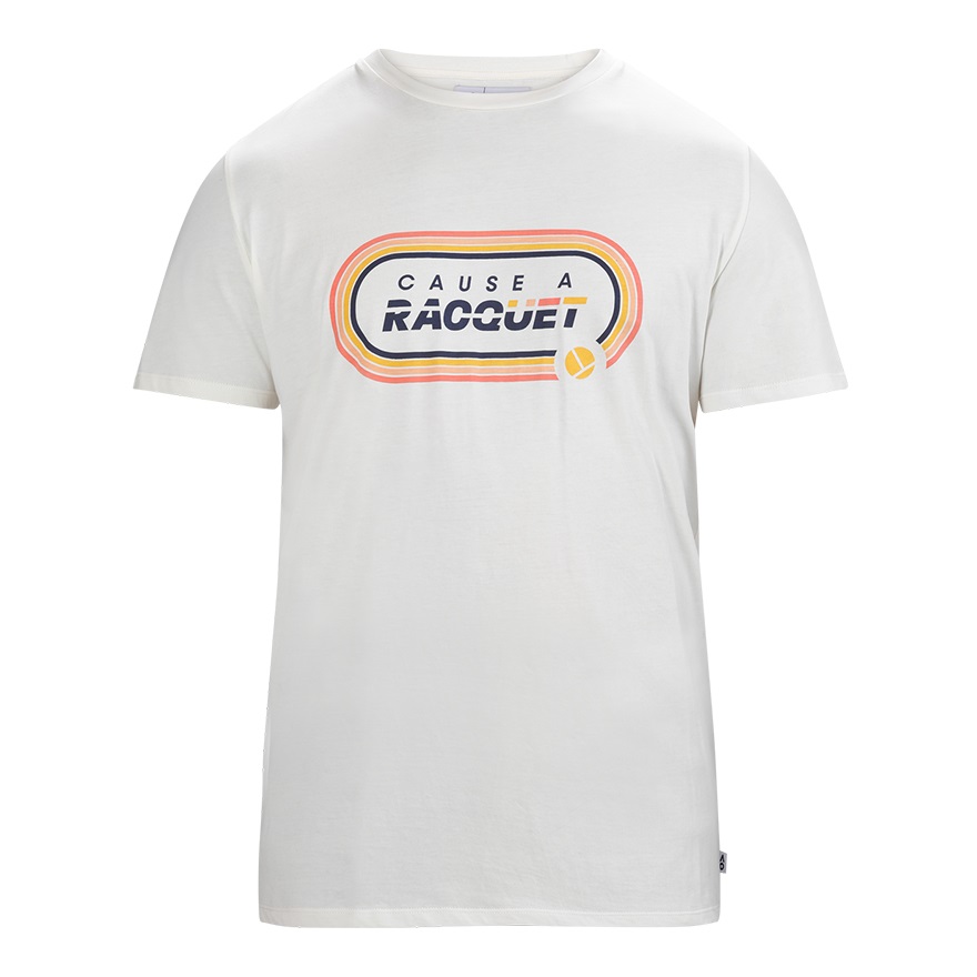 【全豪オープンテニス2022】Tシャツ　Cause A Racquet（クリーム）(M)
