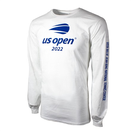 【全米オープンテニス2022】オフィシャルロゴ　ロングTシャツ（White）(L)