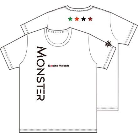 【NAOYA INOUE × ExciteMatch】MONSTER　ドライTシャツ　WHITE(L)