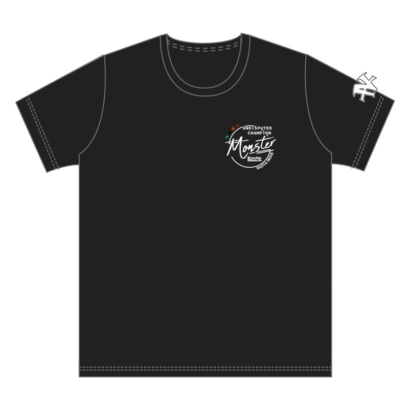 【NAOYA INOUE × ExciteMatch】MONSTER　刺繍ロゴ ドライTシャツ　BLACK