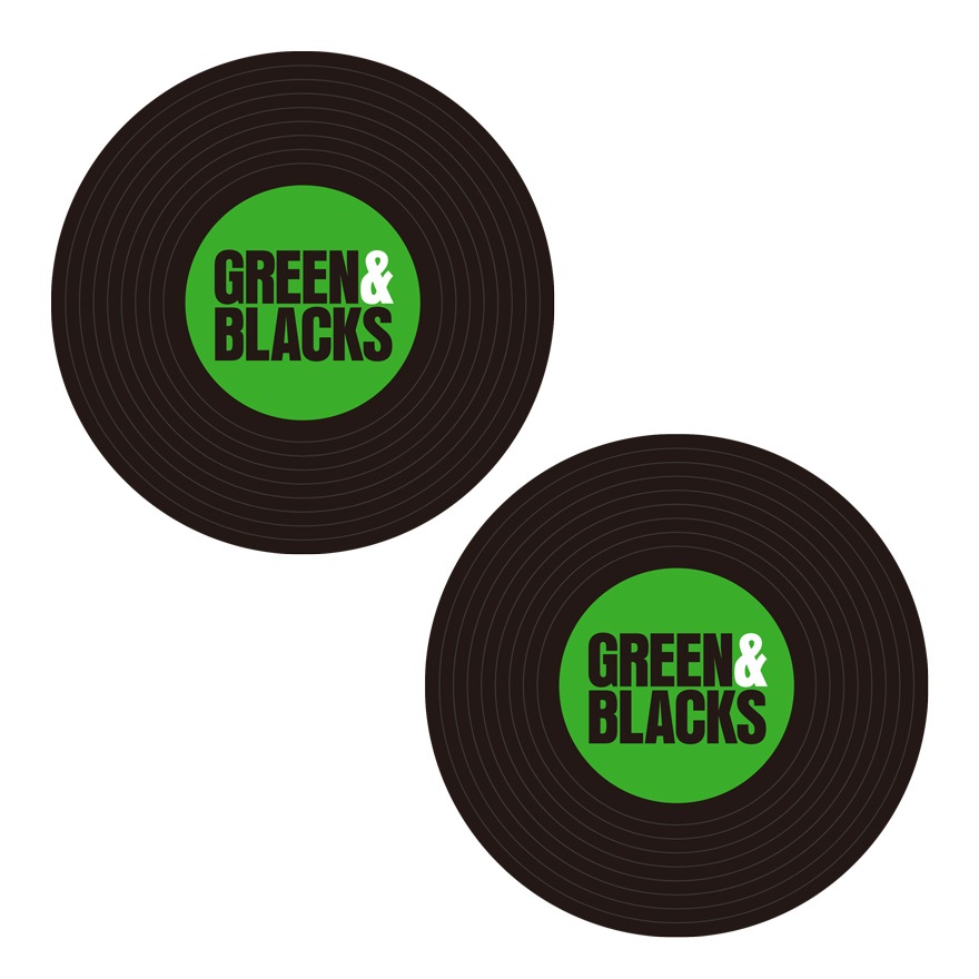 【WOWOW】GREEN&BLACKS　ラバーコースター［派手2枚セット］(FREE)