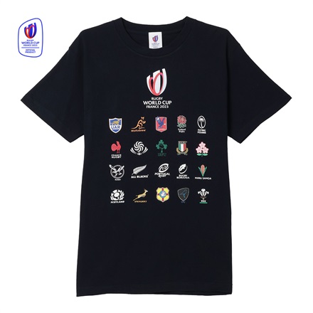 【ラグビー／ラグビーワールドカップ2023 フランス】20 UNIONS COLLECTION Tシャツ NAVY(XL)