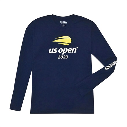 【全米オープンテニス2023】オフィシャルロゴ ロングTシャツ ネイビー(M)