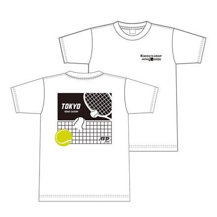 【木下グループジャパンオープンテニス2023】オフィシャル ドライTシャツ ホワイト(M)