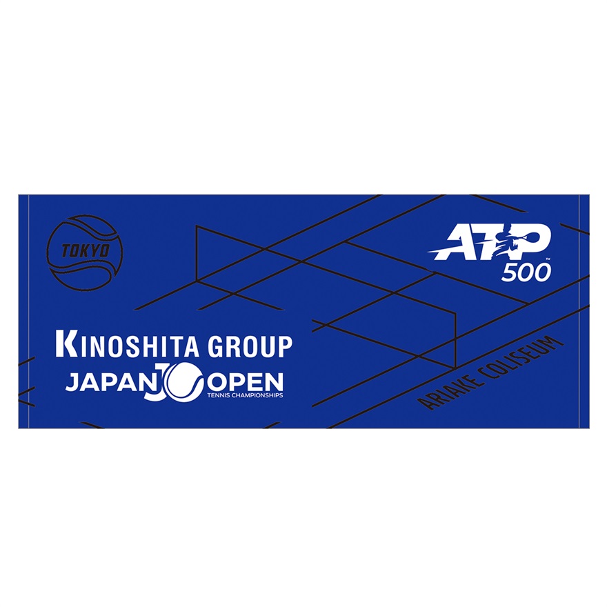 【木下グループジャパンオープンテニス2023】ATP500 フェイスタオル ブルー