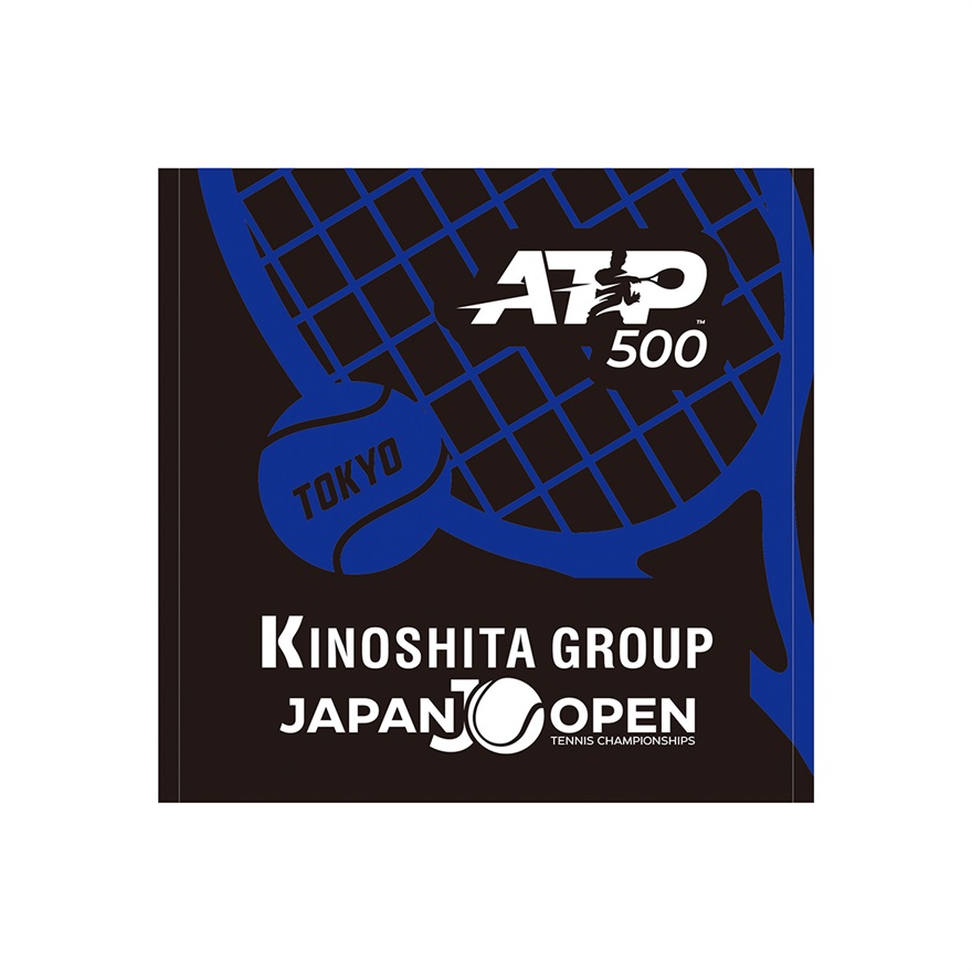 【木下グループジャパンオープンテニス2023】ATP500 ハンドタオル ブラック