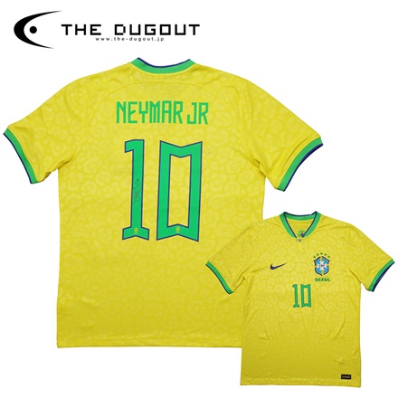 【サッカー／国代表】ネイマール　直筆サイン入り　ブラジル代表　2022ホームユニフォーム*