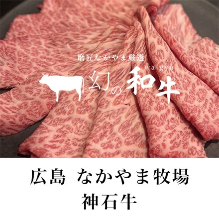 【世界のこだわり便】幻の和牛 単品 なかやま牧場 神石牛 すき焼き肉セット(FREE)