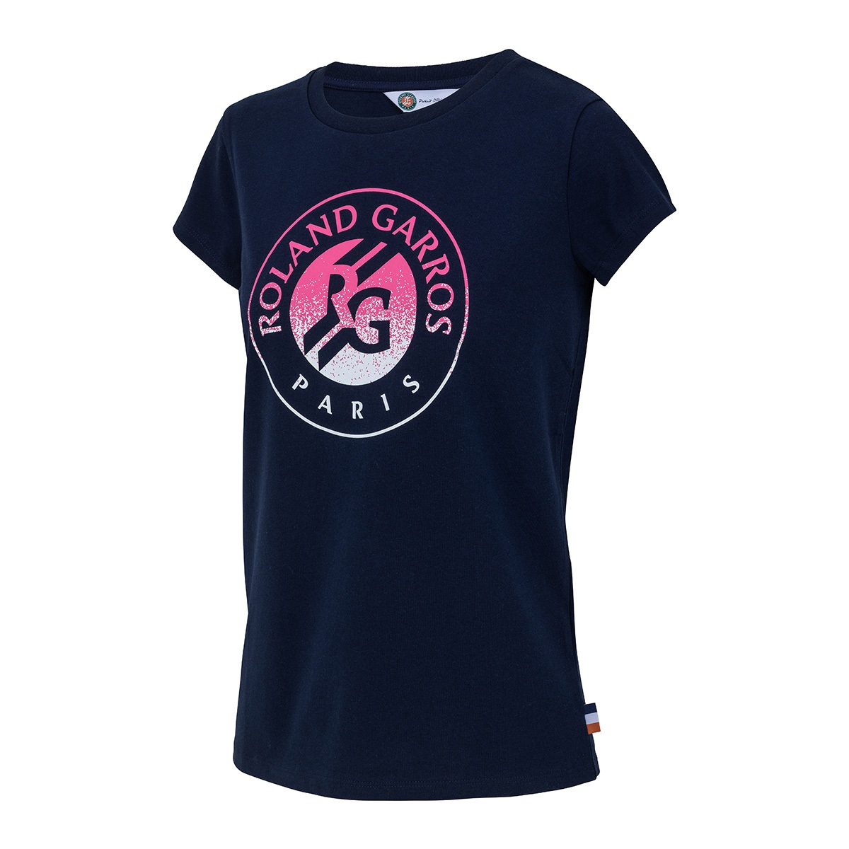 【全仏オープンテニス2024】レディース Tシャツ BIG LOGO（ネイビー）(XL)