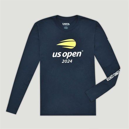 【全米オープンテニス2024】オフィシャルロゴ 2024ロングTシャツ ネイビー