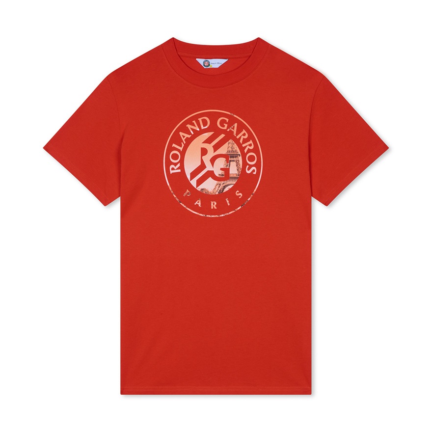 【全仏オープンテニス2025】ロゴＴシャツ エッフェル塔（クレーオレンジ）