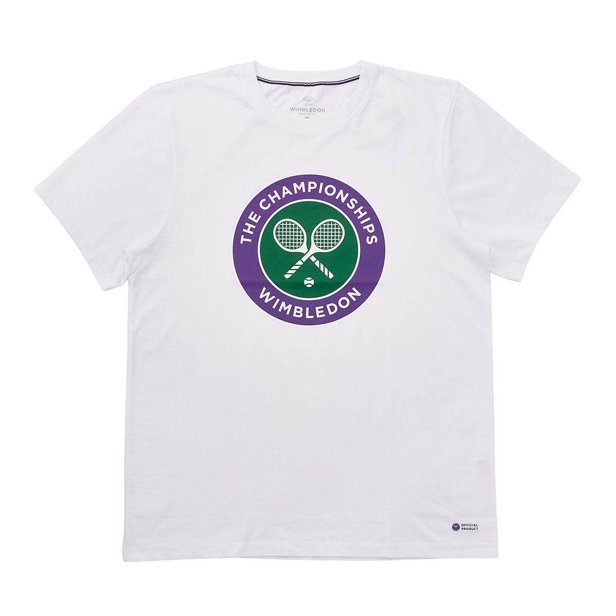 【ウィンブルドン2025】メンズ　チャンピオンシップ　ロゴTシャツ（ホワイト）