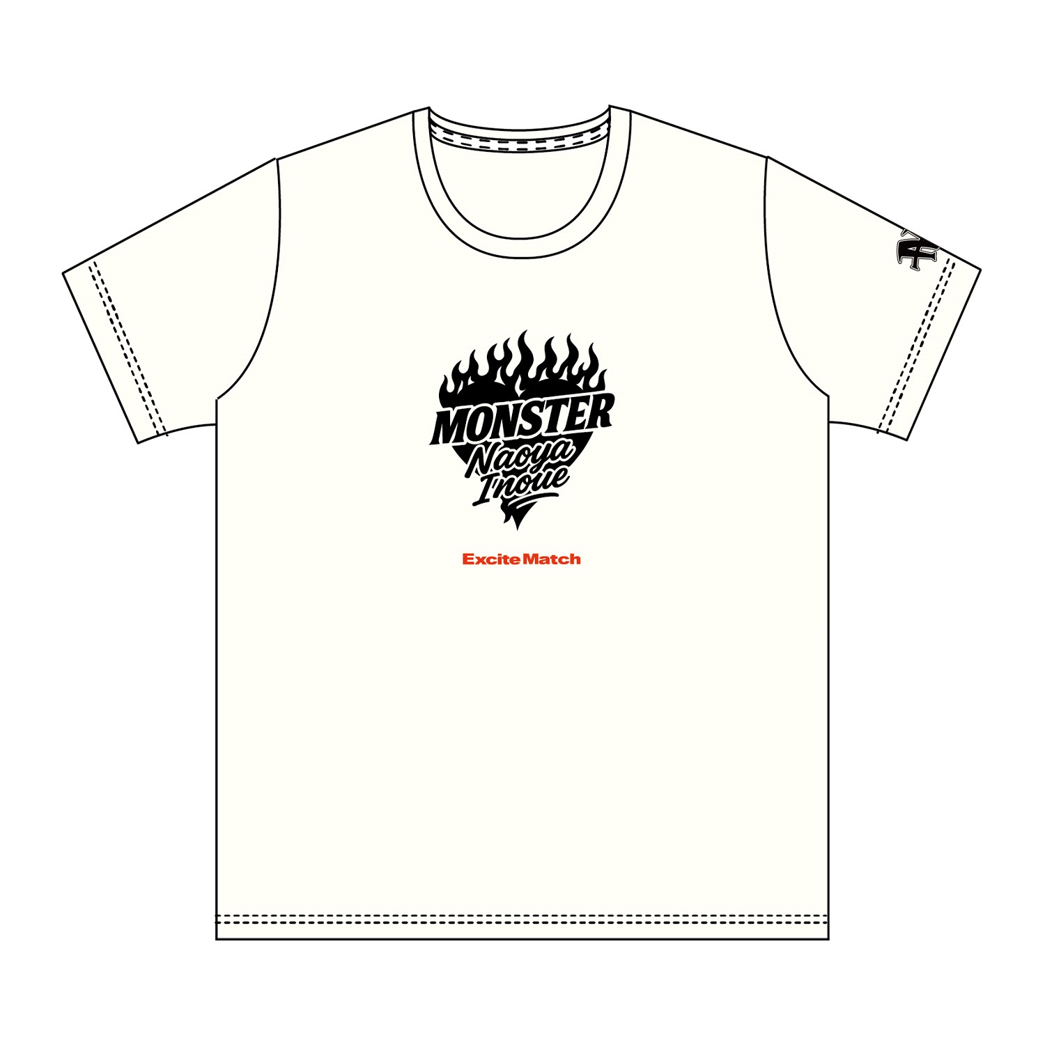【NAOYA INOUE × ExciteMatch】MONSTER 井上尚弥 2025 Tシャツ（バニラホワイト）