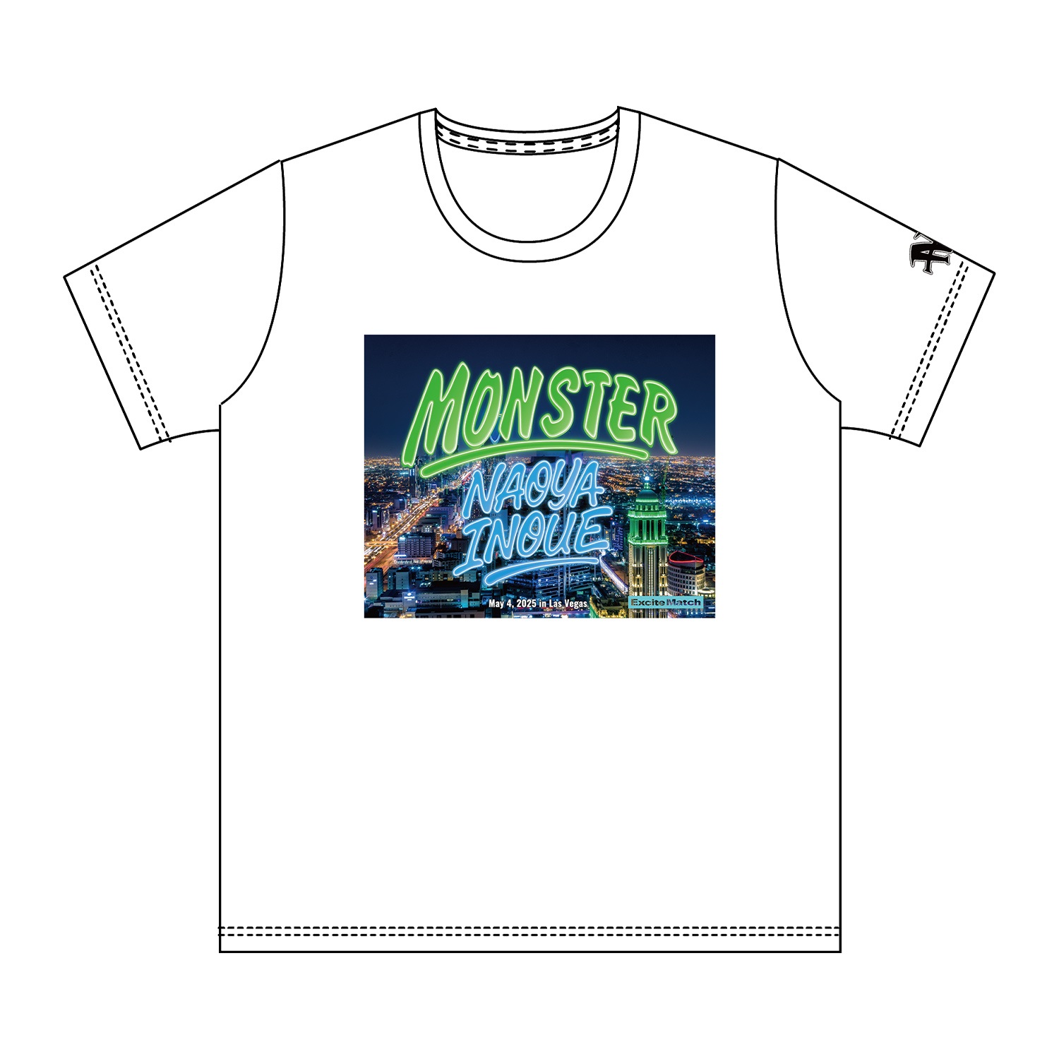 【NAOYA INOUE × ExciteMatch】MONSTER 井上尚弥 CITYフォトTシャツ in ラスベガス（ホワイト）