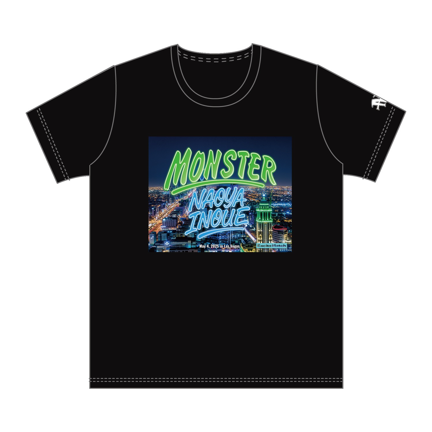 【NAOYA INOUE × ExciteMatch】MONSTER 井上尚弥 CITYフォトTシャツ in ラスベガス（ブラック）