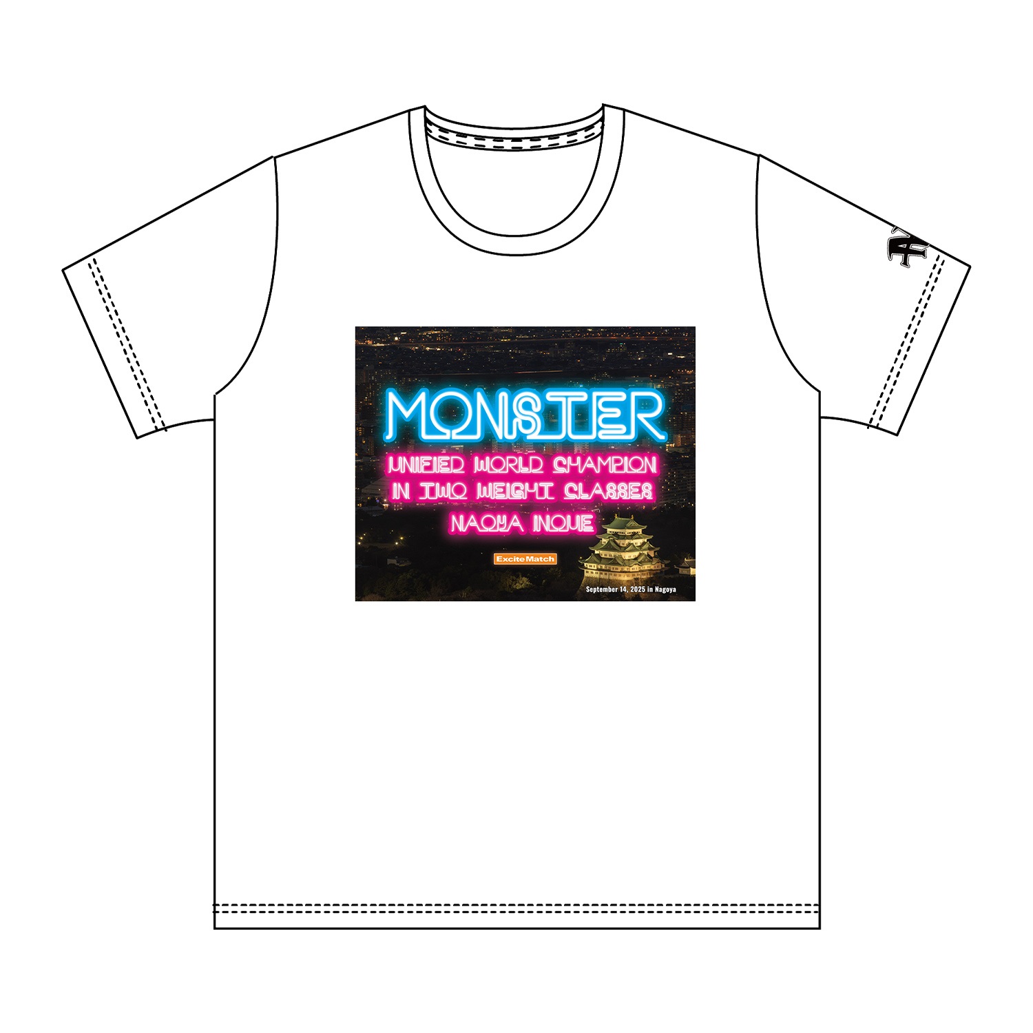【NAOYA INOUE × ExciteMatch】MONSTER 井上尚弥 CITYフォトTシャツ in 名古屋（ホワイト）