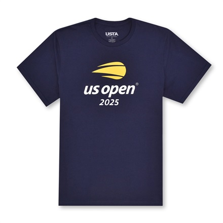 【全米オープンテニス2025】オフィシャルロゴ 2025Tシャツ （ネイビー）