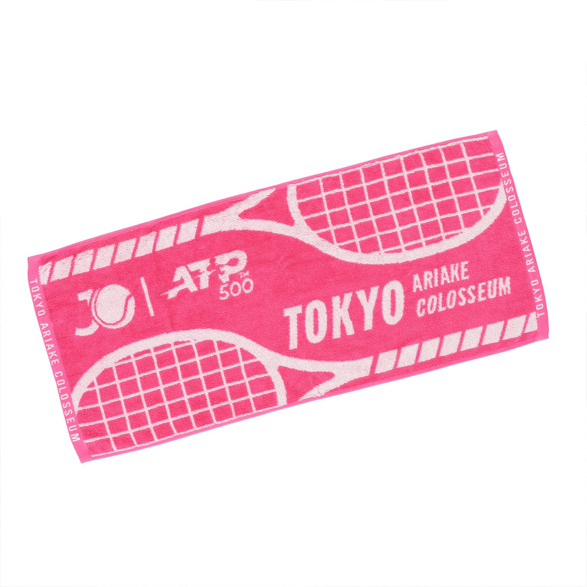 【木下グループジャパンオープンテニス2025】FJ ジャガードフェイスタオル（JO/ATP500）ピンク