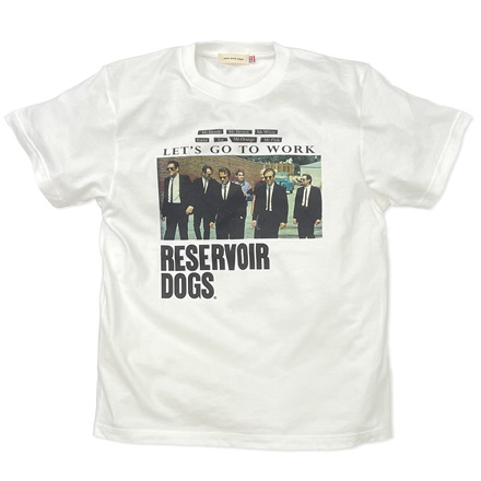 【映画／アパレル】レザボア・ドッグス「LET'S GO TO WORK」Tシャツ（ホワイト）