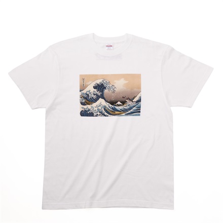 【映画／WOWOW サメ万博2025】 『温泉シャーク』　冨嶽 暑海沖 鮫浪裏 浮世絵Tシャツ（WOWOWオリジナル）
