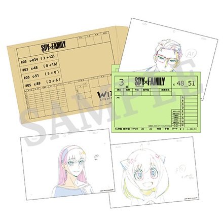 【アニメグッズ】SPY×FAMILY　複製カット袋セット（フォージャー家セット）