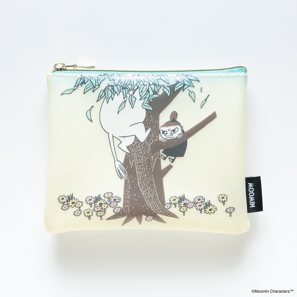 【キャラクターグッズ】MOOMIN ムーミン／COMIC MAT PVC ミニフラットポーチ（アイボリー）