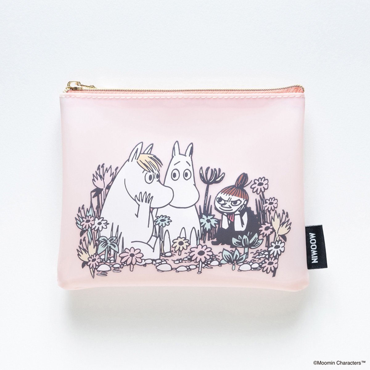 【キャラクターグッズ】MOOMIN ムーミン／COMIC MAT PVC ミニフラットポーチ（ピンク）