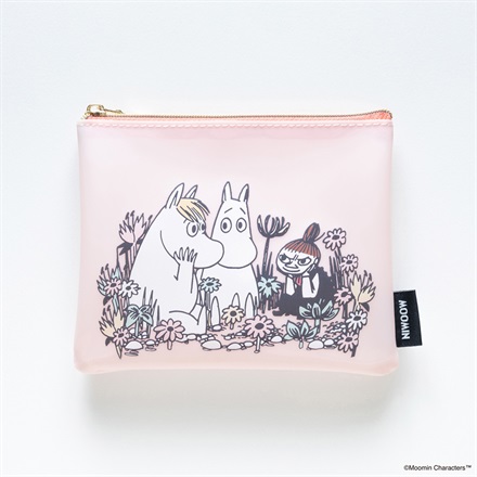 【キャラクターグッズ】MOOMIN ムーミン／COMIC MAT PVC ミニフラットポーチ（ピンク）
