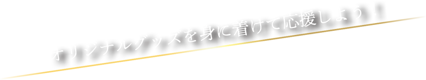 オリジナルグッズを身に着けて応援しよう!
